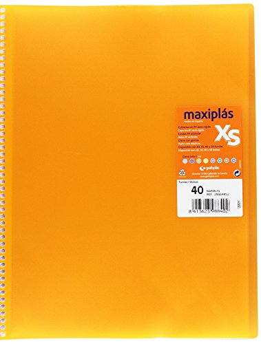 Grafoplas 39884052 Ordner mit 40 Hüllen, Orange, A4 Grafoplas 39884052 Ordner mit 40 Hüllen, Orange, A4 von Grafoplás