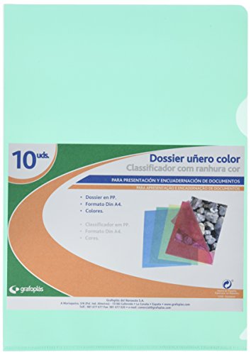 Grafoplas 5281120 – Pack von 10 Dossiers Sichthülle A4, grün Grafoplas 5281120 – Pack von 10 Dossiers Sichthülle A4, grün von Grafoplás