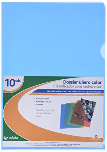Grafoplas 5281130 Dossier-Sichthüllen, A4, blau, 10 Stück. Grafoplas 5281130 Dossier-Sichthüllen, A4, blau, 10 Stück. von Grafoplás