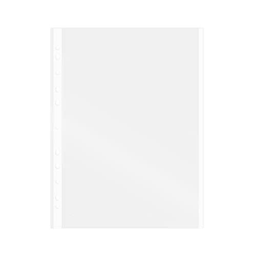 Grafoplás 5501070 Schachtel mit 100 Hüllen, transparent, A4, Weiß, 11 Lochungen, Polypropylen, extra Glas, für Ringordner Grafoplás 5501070 Schachtel mit 100 Hüllen, transparent, A4, Weiß, 11 Lochungen, Polypropylen, extra Glas, für Ringordner von Grafoplás