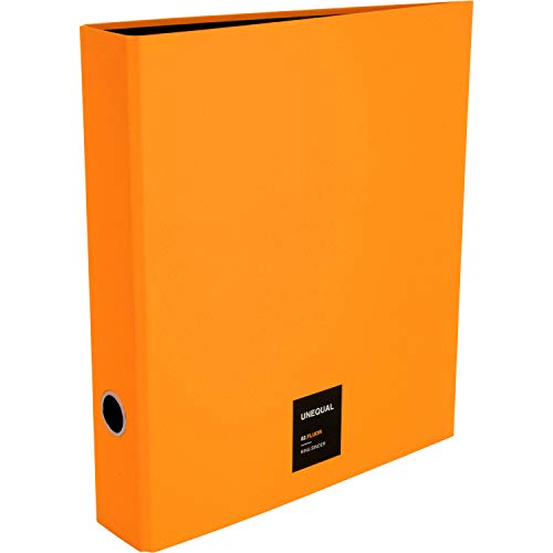 Grafoplás 7326756 Kollektion Unequal Fluor Ringbuch, 4 Ringe, 40 mm, Neonorange, A4 von Grafoplás