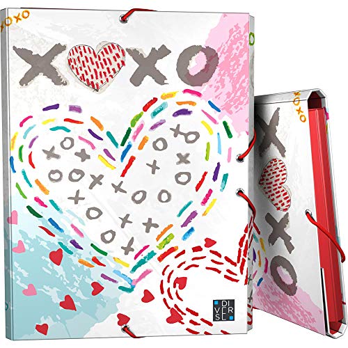 Grafoplás 82401997 Sammelmappe mit Gummibändern und Klappen, Modell Xoxo, Folio Grafoplás 82401997 Sammelmappe mit Gummibändern und Klappen, Modell Xoxo, Folio von Grafoplás