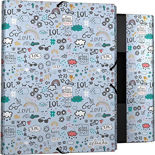 Grafoplás 82402602 Sammelmappe mit 3 Klappen, mehrfarbig, Blatt Grafoplás 82402602 Sammelmappe mit 3 Klappen, mehrfarbig, Blatt von Grafoplás