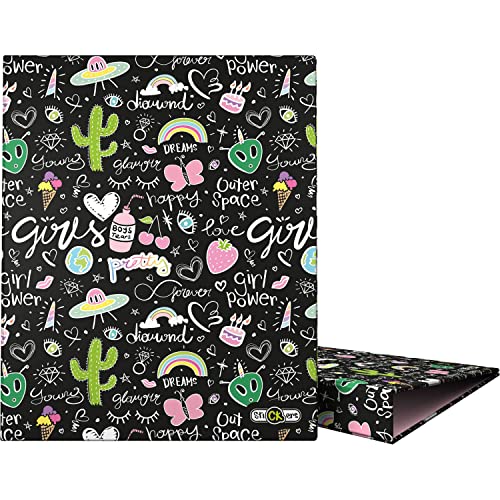 Grafoplás 88142655. Ringbuch A4, 4 Ringe, 25 mm, Kollektion Stickers, Crazy Space, FSC-zertifiziert Grafoplás 88142655. Ringbuch A4, 4 Ringe, 25 mm, Kollektion Stickers, Crazy Space, FSC-zertifiziert von Grafoplás