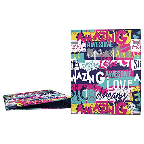 Grafoplás 88142660. Ringbuch A4, 4 Ringe, 25 mm, Kollektion Sé Tu, Amazing, FSC-zertifiziert Grafoplás 88142660. Ringbuch A4, 4 Ringe, 25 mm, Kollektion Sé Tu, Amazing, FSC-zertifiziert von Grafoplás