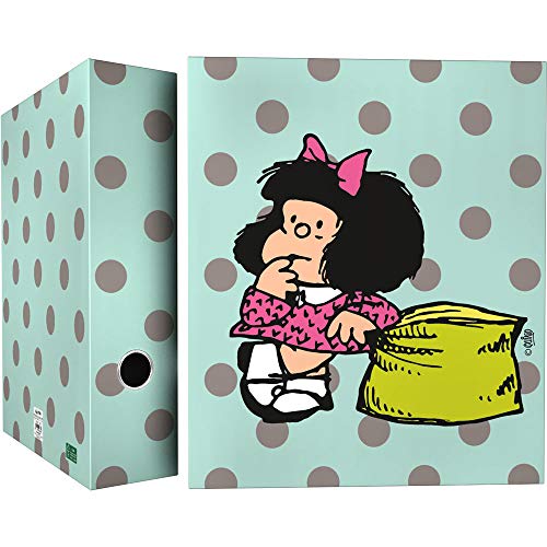 Grafoplás 88172610 Mafalda Ringbuch mit 4 Ringen, 40 mm, mehrfarbig Grafoplás 88172610 Mafalda Ringbuch mit 4 Ringen, 40 mm, mehrfarbig von Grafoplás