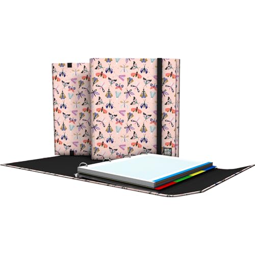 Grafoplás A4-Ringordner mit Nachfüllung und Klappe | Butterfly Bits&Bobs | Inklusive Trennblättern | Gummizugverschluss | Ergonomisch gebogener Rücken | kariertes Papier 5 x 5 90 g | FSC-zertifiziert Grafoplás A4-Ringordner mit Nachfüllung und Klappe | Butterfly Bits&Bobs | Inklusive Trennblättern | Gummizugverschluss | Ergonomisch gebogener Rücken | kariertes Papier 5 x 5 90 g | FSC-zertifiziert von Grafoplás