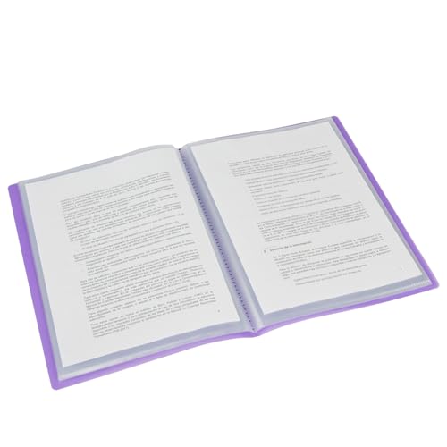 Grafoplas – Mappe mit 10 Hüllen, A4, Hardcover, PP A4 violett von Grafoplás
