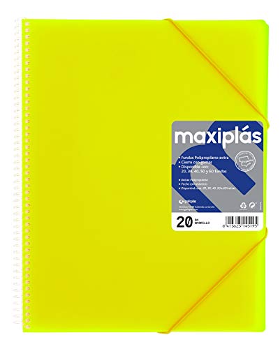 Grafoplas – Mappe mit 20 Hüllen, A4, Hardcover, PP A4 Neongelb Grafoplas – Mappe mit 20 Hüllen, A4, Hardcover, PP A4 Neongelb von Grafoplás