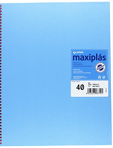 Grafoplas – Mappe mit 40 Hüllen, A4, Einband A4 Azul Parchis von Grafoplás