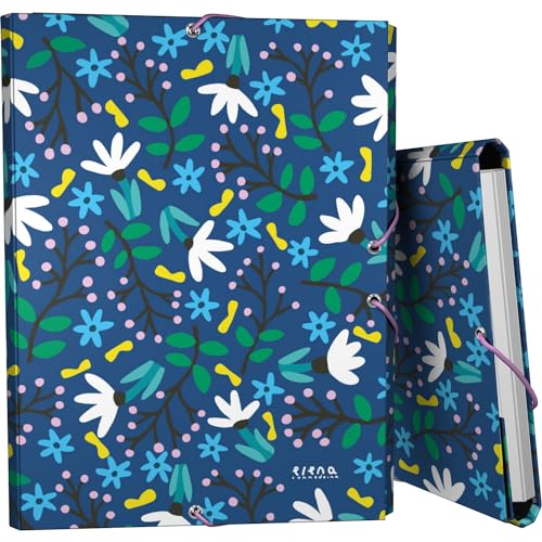 Grafoplás Ordner mit 3 Klappen | gefütterter Karton | Hardcover | Folio-Größe | Design-Kollektion Elena Corredoira Blue Garden | FSC-zertifiziert Grafoplás Ordner mit 3 Klappen | gefütterter Karton | Hardcover | Folio-Größe | Design-Kollektion Elena Corredoira Blue Garden | FSC-zertifiziert von Grafoplás