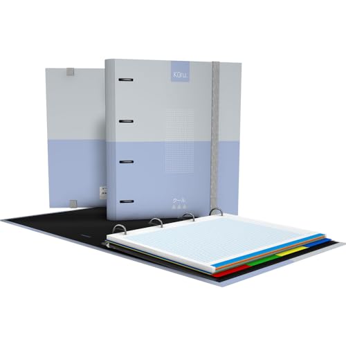 Grafoplás Ordner mit 4 Ringen | A4 | Kuru | Blau | Inklusive Ersatz-Raster 5 x 5 farbiger Rand | Papier 90 g | Kunststoff-Trennwände | ergonomischer gebogener Rücken | Ordner | perfektes Schulmaterial Grafoplás Ordner mit 4 Ringen | A4 | Kuru | Blau | Inklusive Ersatz-Raster 5 x 5 farbiger Rand | Papier 90 g | Kunststoff-Trennwände | ergonomischer gebogener Rücken | Ordner | perfektes Schulmaterial von Grafoplás
