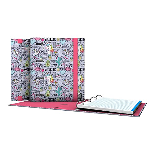 Grafoplás Ordner mit Nachfüllpack A5 | inkl. Nachfüllblätter kariert 5 x 5 cm Rand Farbe | gebogener Rücken | Carpebook | Bits&Bobs Fantasy | FSC Grafoplás Ordner mit Nachfüllpack A5 | inkl. Nachfüllblätter kariert 5 x 5 cm Rand Farbe | gebogener Rücken | Carpebook | Bits&Bobs Fantasy | FSC von Grafoplás