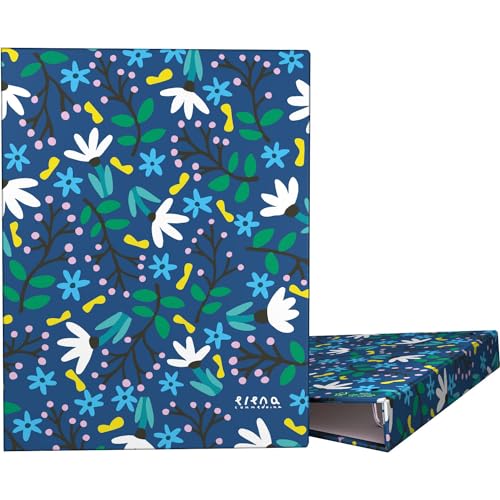 Grafoplás Ringbuch A5, Design Blue Graden, Elena Corredoira, 4 runde Ringe, 20 mm, weiche Laminierung, FSC-zertifiziert, schönes Schreibwaren Grafoplás Ringbuch A5, Design Blue Graden, Elena Corredoira, 4 runde Ringe, 20 mm, weiche Laminierung, FSC-zertifiziert, schönes Schreibwaren von Grafoplás