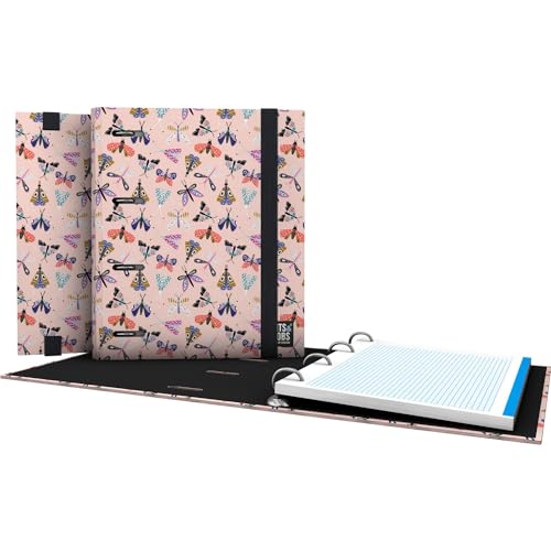 Grafoplás Ringbuch A5, Ringbuch, Butterfly Bits&Bobs, inklusive kariertem 5 x 5 Farbrand, ergonomischer gebogener Rücken, 4 runde Ringe, 25 mm, FSC-zertifiziert, Schulschreibwaren Grafoplás Ringbuch A5, Ringbuch, Butterfly Bits&Bobs, inklusive kariertem 5 x 5 Farbrand, ergonomischer gebogener Rücken, 4 runde Ringe, 25 mm, FSC-zertifiziert, Schulschreibwaren von Grafoplás