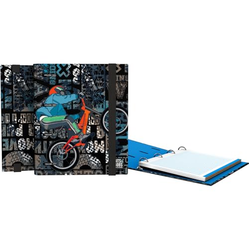Grafoplás Ringbuch A5 | Cross-Bits & Bobs Ringbuch | inklusive karierter Nachfüllung 5 x 5 farbiger Rand | ergonomisch gebogener Rücken | 4 runde Ringe 25 mm | FSC-zertifiziert | Schulschreibwaren Grafoplás Ringbuch A5 | Cross-Bits & Bobs Ringbuch | inklusive karierter Nachfüllung 5 x 5 farbiger Rand | ergonomisch gebogener Rücken | 4 runde Ringe 25 mm | FSC-zertifiziert | Schulschreibwaren von Grafoplás