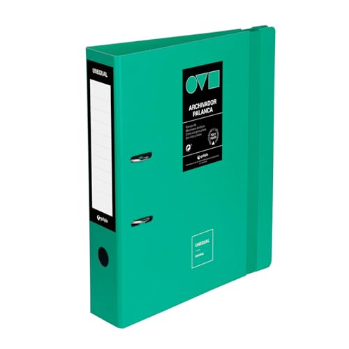 Grafoplas Ringbuch mit 2 Ringen, A4, Hebel 65 mm, minimalistisch, Türkis, Polyfoam, 360-Grad-Öffnung, robust und ultraleicht, Öse und Kartenhalter, Gummiverschluss, Hartplastikdeckel Grafoplas Ringbuch mit 2 Ringen, A4, Hebel 65 mm, minimalistisch, Türkis, Polyfoam, 360-Grad-Öffnung, robust und ultraleicht, Öse und Kartenhalter, Gummiverschluss, Hartplastikdeckel von Grafoplás