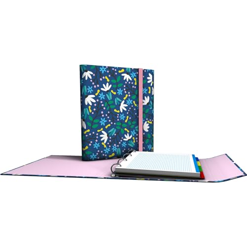 Grafoplás - Ringordner mit Nachfüllung und Klappe, Elena Corredoira Garden, enthält Trennwände, Gummiverschluss, ergonomischer Rücken, kariertes Papier 5 x 5, 90 g A4, FSC-zertifiziert Grafoplás - Ringordner mit Nachfüllung und Klappe, Elena Corredoira Garden, enthält Trennwände, Gummiverschluss, ergonomischer Rücken, kariertes Papier 5 x 5, 90 g A4, FSC-zertifiziert von Grafoplás