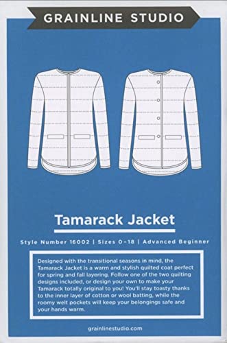 Grainline Studio LLC Tamarack Jacke Größen 14-30 Muster keine von Grainline Studio
