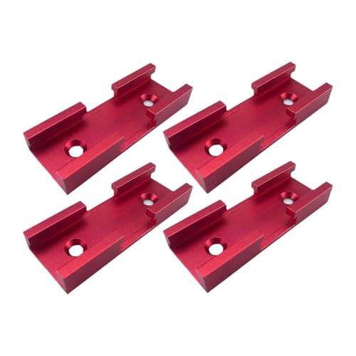 Gralara 4pcs Woodworking T Tracks Aluminiumlegierung t Tracks Sturdy Track Mitre Gauge Double Cut Profile Tracks für Routertisch DIY, Rot Gralara 4pcs Woodworking T Tracks Aluminiumlegierung t Tracks Sturdy Track Mitre Gauge Double Cut Profile Tracks für Routertisch DIY, Rot von Gralara