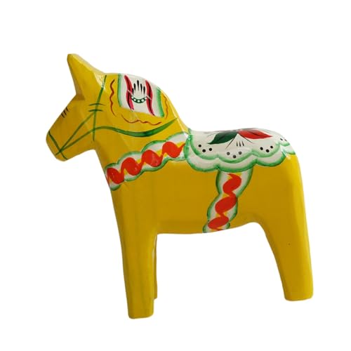 Gralara Dalapferd Aus Schweden, Holzfigur für Regal Und Tisch, Gelb Gralara Dalapferd Aus Schweden, Holzfigur für Regal Und Tisch, Gelb von Gralara