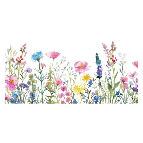 Gralara Fensteraufkleber mit bunten Blumen, statisch haftend, für Wohnräume und Feste, Type A Gralara Fensteraufkleber mit bunten Blumen, statisch haftend, für Wohnräume und Feste, Type A von Gralara