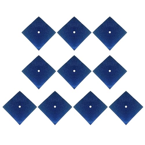 10 Stück buntes Glitzer-Kartonpapier für Abschlusskappen und Basteln, 22,9 x 22,9 cm, schweres Papier von Gramigg