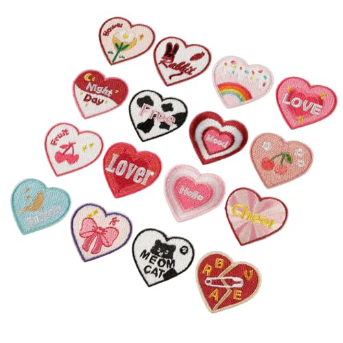 16 Stück stilvolle bestickte Stoffflicken, kreative Mode-Patches, Nähflicken für Kinderkleidung, Reparaturen 16 Stück stilvolle bestickte Stoffflicken, kreative Mode-Patches, Nähflicken für Kinderkleidung, Reparaturen von Gramigg