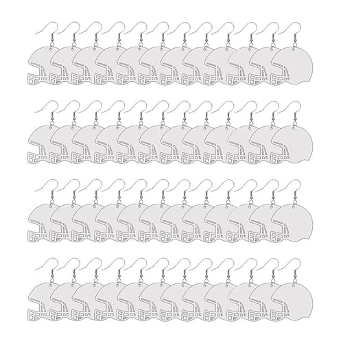 48 Sets Sublimationsohrringe, T-Shirt-Hut, Anhänger, Haken-Ohrringe für Schmuckherstellung, Handwerk, Wärmeübertragung, Sublimationsohrringe von Gramigg