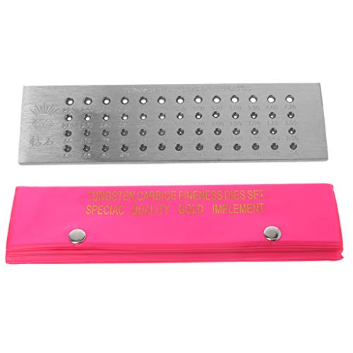 52 runde Löcher, 0,26 bis 4,10 mm, Drahtziehplatte, runde Ziehplatte für Schmuckherstellung, Draht, Ziehplatte, Formen, Schmuckwerkzeuge 52 runde Löcher, 0,26 bis 4,10 mm, Drahtziehplatte, runde Ziehplatte für Schmuckherstellung, Draht, Ziehplatte, Formen, Schmuckwerkzeuge von Gramigg
