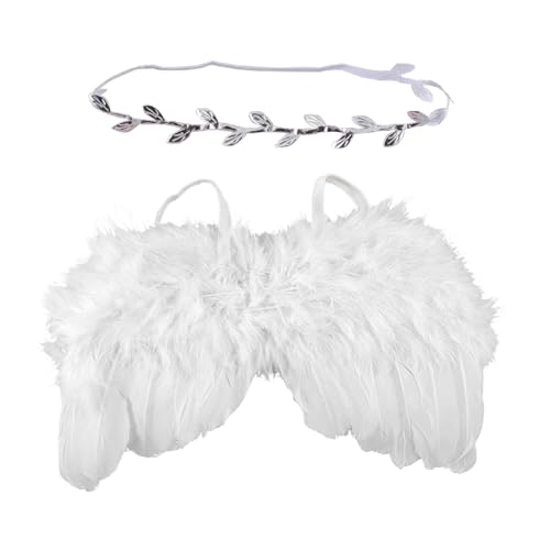 Baby-Kostüme für Neugeborene, Blätter, Stirnband, weiß, für Cosplay, Fotografie, Requisite, Baby, Mädchen, Ornament Baby-Kostüme für Neugeborene, Blätter, Stirnband, weiß, für Cosplay, Fotografie, Requisite, Baby, Mädchen, Ornament von Gramigg