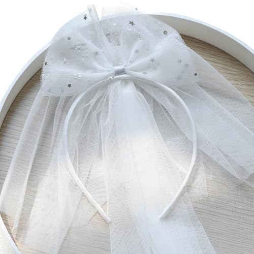 Bequemes Stirnband mit Schleife und Netzstoff, für Geburtstagsparty, Kopfschmuck für Kinder im Alter von 1–8 Jahren zum Verkleiden von Veranstaltungen Bequemes Stirnband mit Schleife und Netzstoff, für Geburtstagsparty, Kopfschmuck für Kinder im Alter von 1–8 Jahren zum Verkleiden von Veranstaltungen von Gramigg