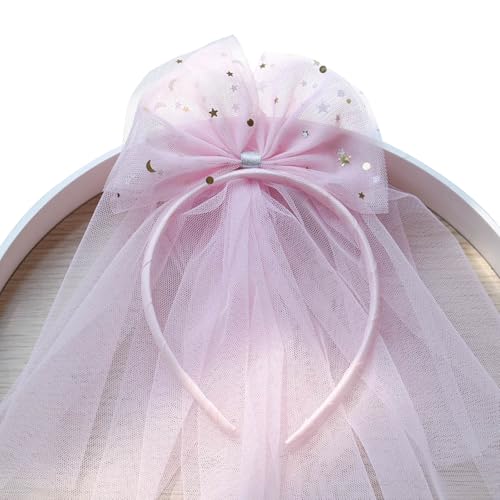 Bequemes Stirnband mit Schleife und Netzstoff, für Geburtstagsparty, Kopfschmuck für Kinder im Alter von 1–8 Jahren zum Verkleiden von Veranstaltungen Bequemes Stirnband mit Schleife und Netzstoff, für Geburtstagsparty, Kopfschmuck für Kinder im Alter von 1–8 Jahren zum Verkleiden von Veranstaltungen von Gramigg
