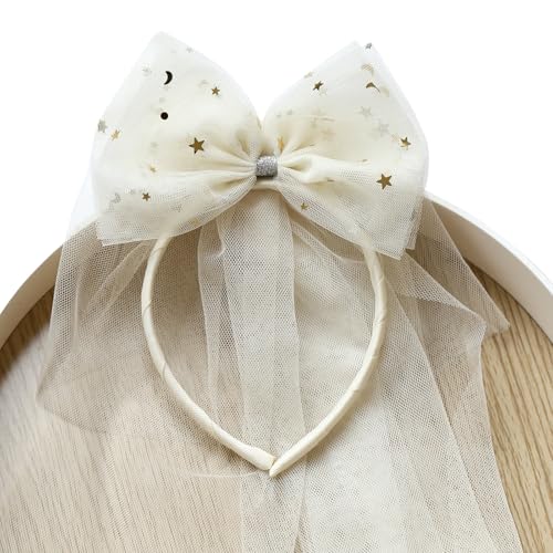 Bequemes Stirnband mit Schleife und Netzstoff, für Geburtstagsparty, Kopfschmuck für Kinder im Alter von 1–8 Jahren zum Verkleiden von Veranstaltungen Bequemes Stirnband mit Schleife und Netzstoff, für Geburtstagsparty, Kopfschmuck für Kinder im Alter von 1–8 Jahren zum Verkleiden von Veranstaltungen von Gramigg
