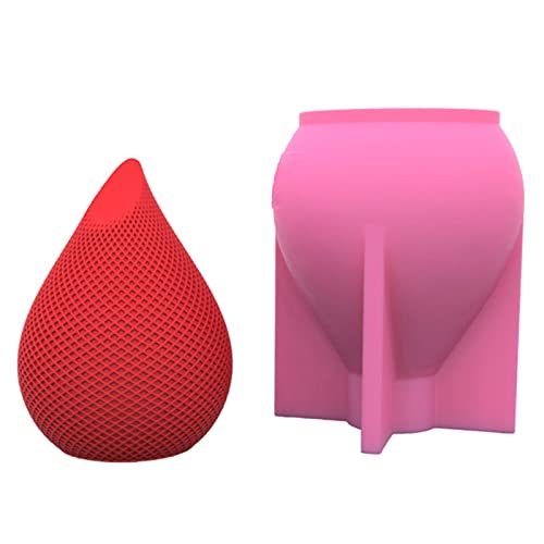 Blumenvasen-Form, Wassertropfenform, Zementformen für duftende Seifen, Silikon-Blumentopf-Formen für Sojawachs, Weihnachten, rechteckig von Gramigg