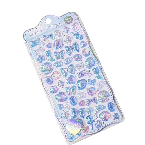 Dekorationen Ästhetischer Aufkleber Relief Sticker Scrapbooking Creative Candy Drop Hand Make Tagebilies Stationery Aufkleber Diary Staplerie Aufkleber von Gramigg