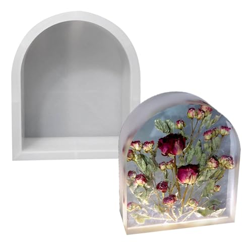 Einzigartige Silikon-Epoxidharz-Form, Tischdekoration, Bogenform, Silikonformen, Bücherregal, Ornamente Einzigartige Silikon-Epoxidharz-Form, Tischdekoration, Bogenform, Silikonformen, Bücherregal, Ornamente von Gramigg