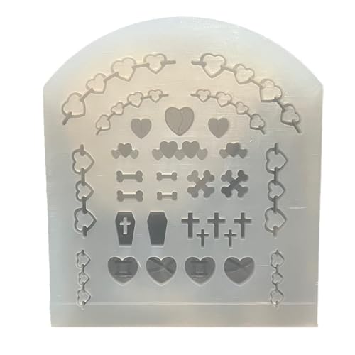 Flexible Silikonformen, leicht zu reinigen, Ton, Epoxidharz, Flüssigkeit, Sand, Ornamente, Schmuckherstellungswerkzeug von Gramigg