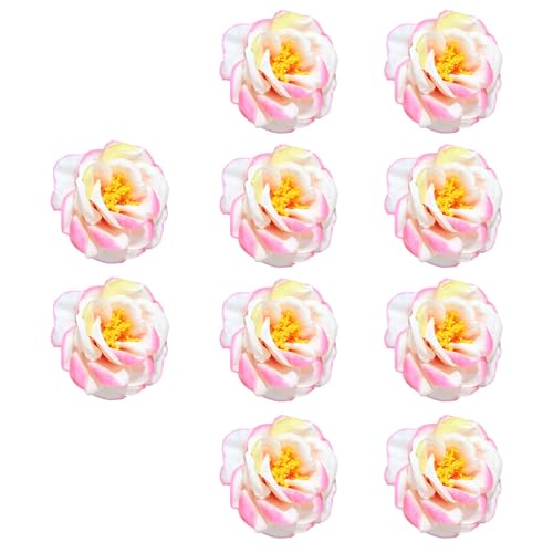 Gramigg 10 Stück 3D-Blumen, dekorative Blumen, künstliche Blütenköpfe, künstliche Blumen für Party, Hochzeit, Heimdekorationen Gramigg 10 Stück 3D-Blumen, dekorative Blumen, künstliche Blütenköpfe, künstliche Blumen für Party, Hochzeit, Heimdekorationen von Gramigg
