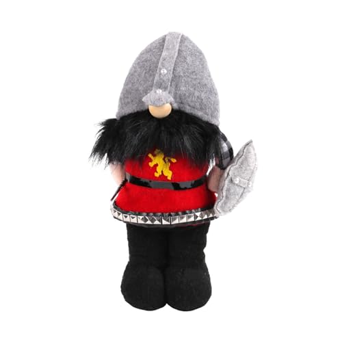 Gramigg Bunte Piraten-/Ritterpuppe, gesichtslos, elegante stehende Zwerge, Stoffpuppe, lustige Fensterdekoration, Partyzubehör von Gramigg