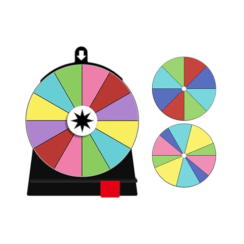 Gramigg Löschbares freundliches Spinner-Rad mit abnehmbarer selbstklebender Rückseite für Gruppenaktivitäten, löschbares Preisrad Gramigg Löschbares freundliches Spinner-Rad mit abnehmbarer selbstklebender Rückseite für Gruppenaktivitäten, löschbares Preisrad von Gramigg