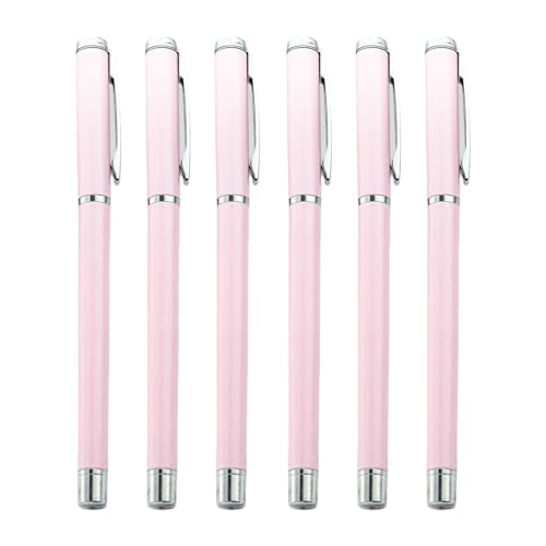 Gramigg Metall-Kugelschreiber mit Stift-Clip, für Unterzeichnung, glattes Schreiben für Hotel, Empfang, Büro, 6 Stück von Gramigg