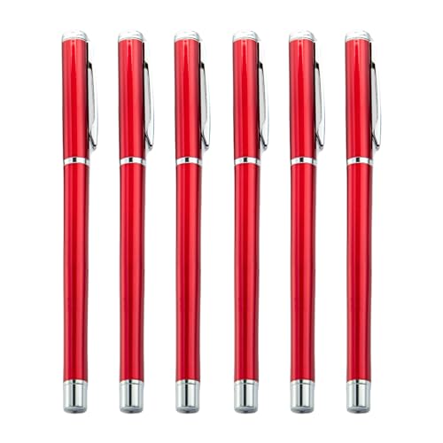 Gramigg Metall-Kugelschreiber mit Stift-Clip, für Unterzeichnung, glattes Schreiben für Hotel, Empfang, Büro, 6 Stück von Gramigg