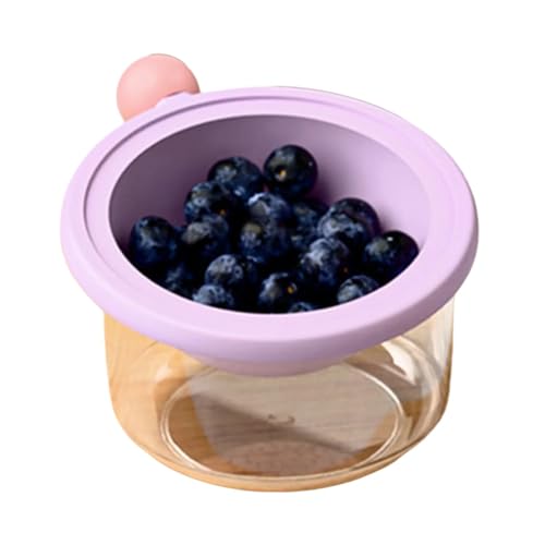 Gramigg Modernes Doppel-Fach-Sieb für Gemüse und Obst, mit Abflusslöchern, sicher und freundlich, spülmaschinenfest, schneller Abfluss, Obst- und Gemüsekorb von Gramigg