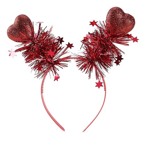 Gramigg Rose Selling Valentinstag Herz Kopfschmuck Kopfbedeckung für Mädchen Tag des Gedenkens Foto Requisiten von Gramigg