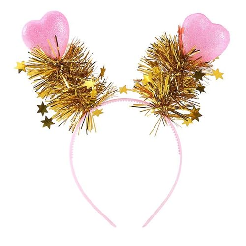 Gramigg Rose Selling Valentinstag Herz Kopfschmuck Kopfbedeckung für Mädchen Tag des Gedenkens Foto Requisiten von Gramigg