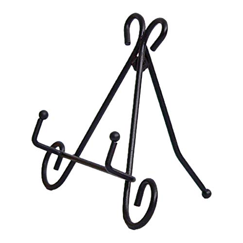 Gramigg Rutschfester Tellerständer für Präsentationsständer, schwarzes Metall, Bilderständer, Staffelei für dekoratives Schweberegal, Küchenzubehör, Heimwandregale, Holzregale, Schlafzimmerregal Gramigg Rutschfester Tellerständer für Präsentationsständer, schwarzes Metall, Bilderständer, Staffelei für dekoratives Schweberegal, Küchenzubehör, Heimwandregale, Holzregale, Schlafzimmerregal von Gramigg