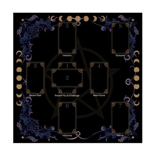 Gramigg Tarots Tischdecke Altäre Stoff Readingkarte Astrologys Tischdecke Gotteskarten Tuch Wandteppich Wanddekoration von Gramigg