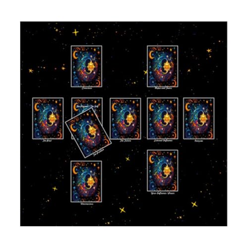 Gramigg Tarots Tischdecke Altäre Stoff Readingkarte Astrologys Tischdecke Gotteskarten Tuch Wandteppich Wanddekoration von Gramigg