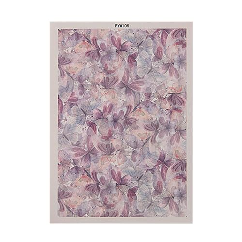 Gramigg Transferpapier mit Schmetterlingsdruck, für Ton, Ohrringe, Schmuckherstellung, wasserlöslich, Schmetterlings-Druck, Ton, Transferfolie, Ton-Schmuck Gramigg Transferpapier mit Schmetterlingsdruck, für Ton, Ohrringe, Schmuckherstellung, wasserlöslich, Schmetterlings-Druck, Ton, Transferfolie, Ton-Schmuck von Gramigg